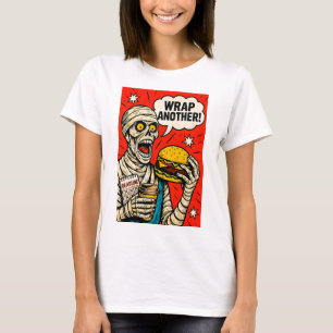 Mummy met Big Burger - Classic Pop Art T-shirt