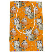 Mummy Mok Halloween Pattern Medium Cadeauzakje (Voorkant)