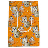 Mummy Mok Halloween Pattern Medium Cadeauzakje (Achterkant)
