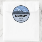 Mummy Mountain Range Colorado Camping Ronde Sticker (Tas)