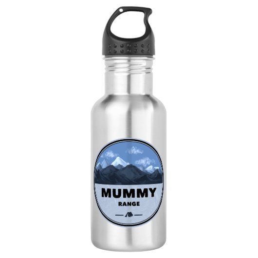 Mummy Mountain Range Colorado Camping Waterfles (Voorkant)