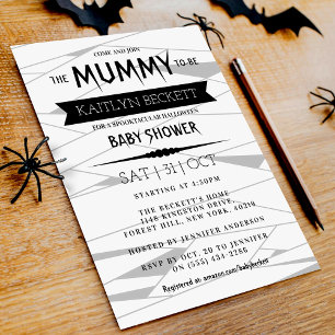 Mummy om te worden Halloween Baby shower Kaart
