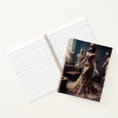 Mummy Queen Steampunk Victoriaans Notitieboek (Binnen)