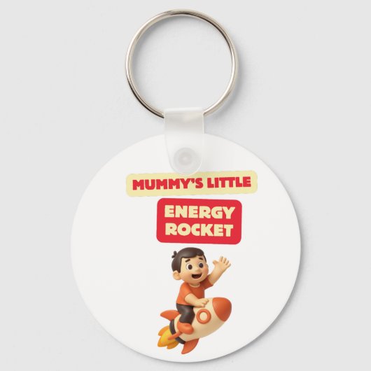 Mummy’s Little Energy Rocket Keychain (Voorkant)