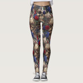 Mummy Skulls Dark Fantasy  Rozen Gothic Leggings (Voorkant)