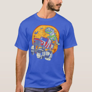 Mummy T Rex Monster Truck Dino Toddler Boys Hallow T-shirt