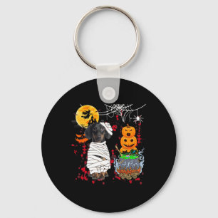 Mummy Teckel Hond Halloween Hond Scary Pumpkins L Sleutelhanger