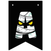Mummy-themed Happy Halloween Bunting Flags Vlaggetjes (Derde vlag)