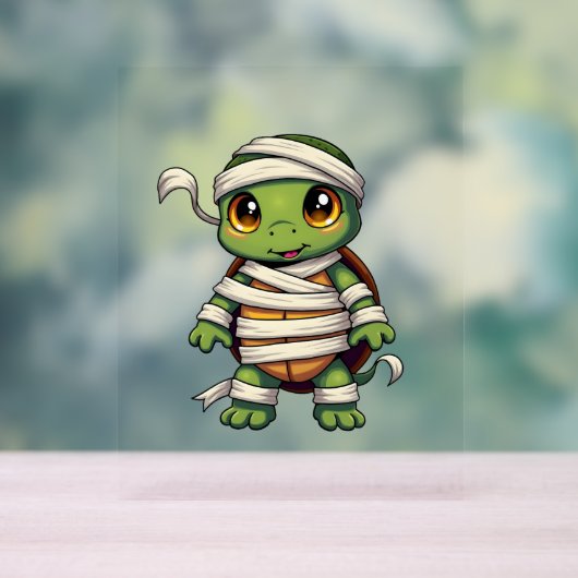 Mummy Turtle Acryl Bord (Neutraal)