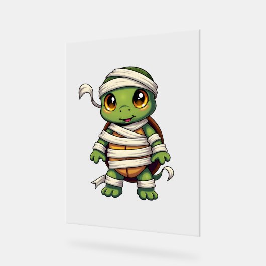 Mummy Turtle Acryl Bord (Hoek)
