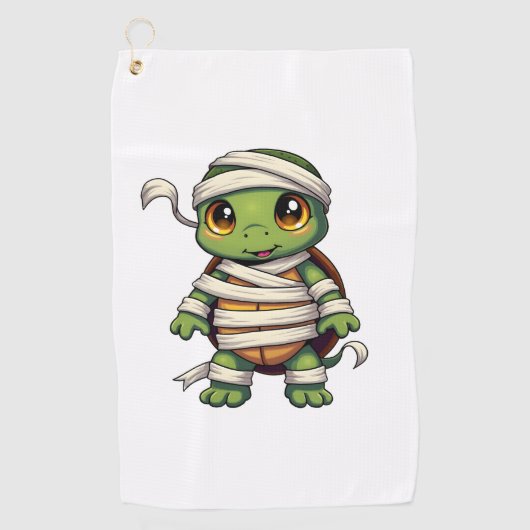 Mummy Turtle Golfhanddoek (Voorkant)