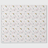 Mummy Wrapping Birthday Gift Wrap Cadeaupapier (Vlak)