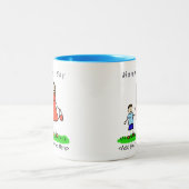 Mummy's Boy - Brunette Mère & Fils Custom Mug (Centre)