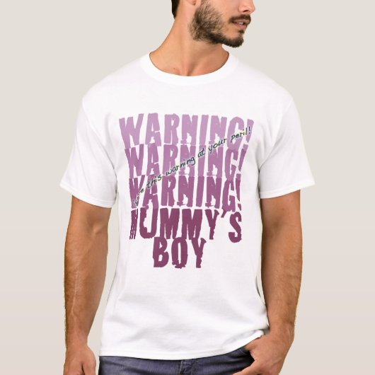 Mummy's Boy T-shirt (Voorkant)