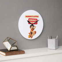 Mummy's Little Energy Rocket Kids Muurklok