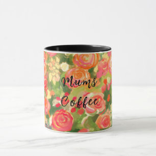 Mums, koffie, Floral Mok
