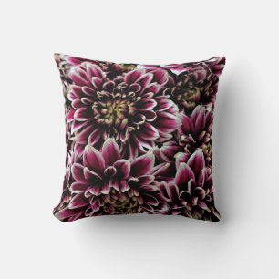 Mums pourpres - coussin