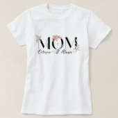 Mum's T-shirt to personalise your children's name (Design devant)