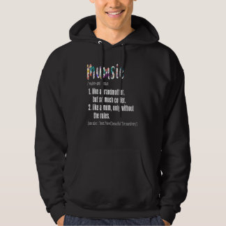 Mumsie Definition Moederdag & Birthday gift Gra Hoodie