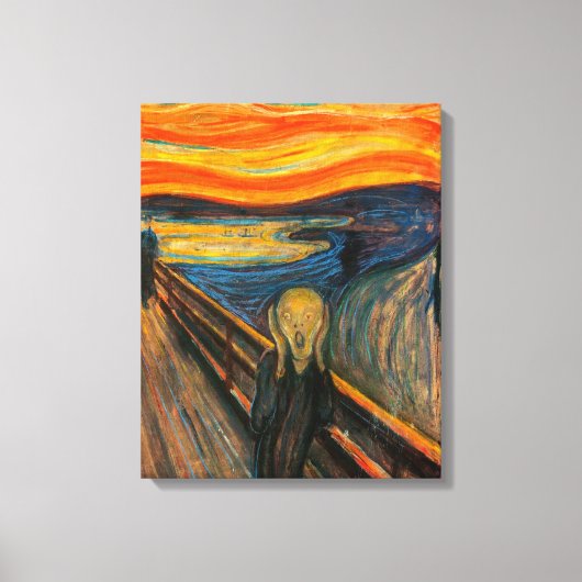 Munch de Schreeuw Canvas Print (Voorkant)
