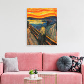 Munch de Schreeuw Canvas Print (Insitu (Woonkamer))