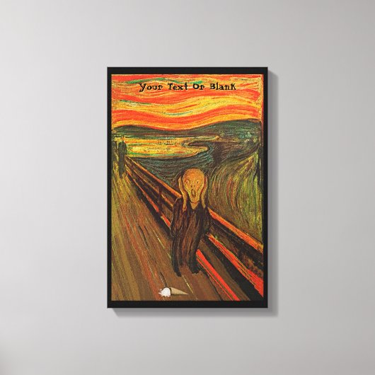 Munch - het ijsscheurtje canvas afdruk (Voorkant)