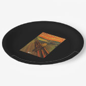 Munch - het ijsscheurtje papieren bordje (Gekanteld)