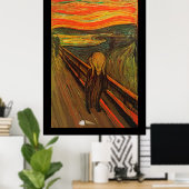 Munch - het ijsscheurtje poster (Thuiskantoor)