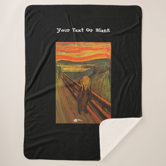 Munch - het ijsscheurtje sherpa deken (Voorkant)