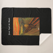 Munch - het ijsscheurtje sherpa deken (Voorkant (horizontaal))