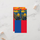 Munch, Le Cri, Carte Signet Art (Devant/Arrière en situation)