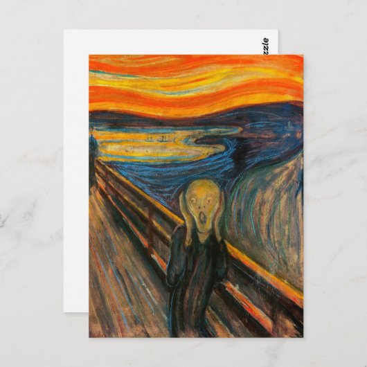 Munch the Scream Briefkaart (Voorkant / Achterkant)