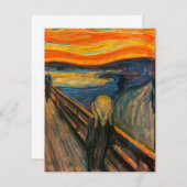 Munch the Scream Invitations (Devant / Derrière)