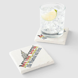 München Bavaria Duitsland Duitsland Duitsland Münc Stenen Onderzetter