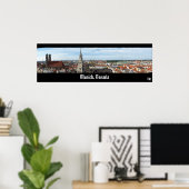 München, Beieren Panorama Poster (Thuiskantoor)