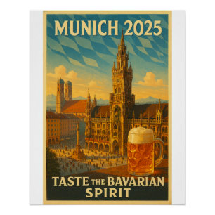 München - "Beierse charme kunst Perfect Poster
