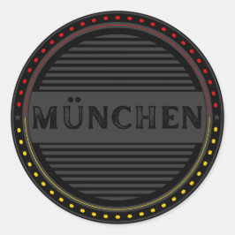 München City Pride Emblem – German Identity Ronde Sticker