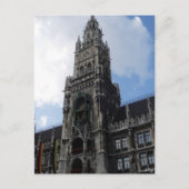 München Clock Tower Marienplatz Briefkaart (Voorkant)