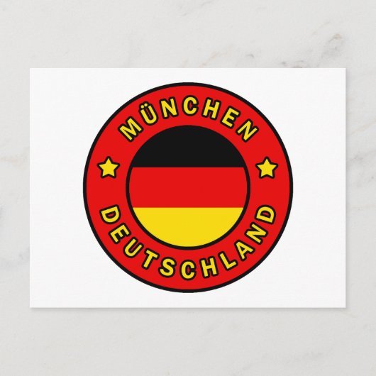 München Deutschland Briefkaart (Voorkant)