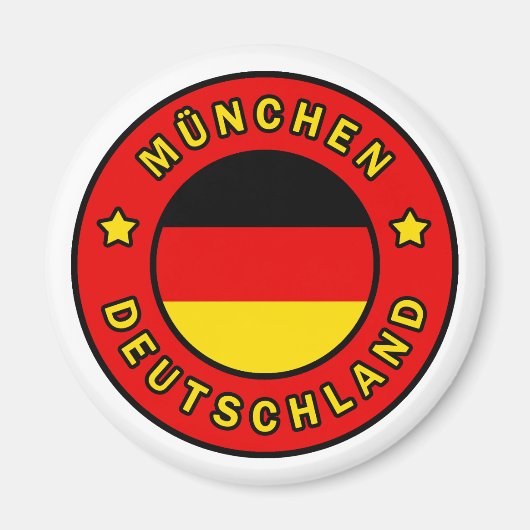München Deutschland Magneet (Voorkant)