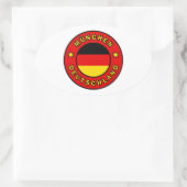 München Deutschland Ovale Sticker (Tas)