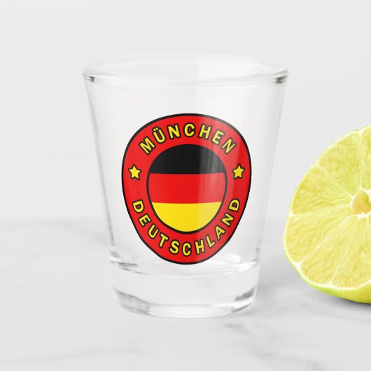 München Deutschland Shot Glas (Voorkant)