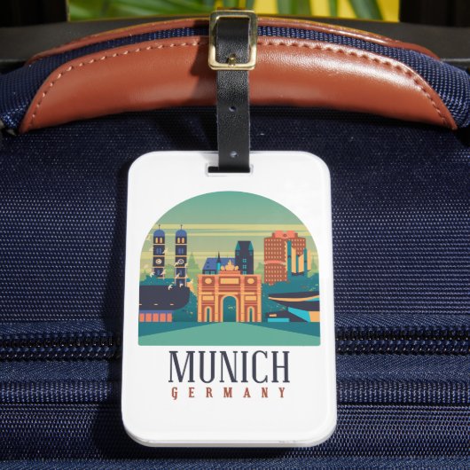 München Duitsland Bagagelabel (Voorkant Insitu 2)