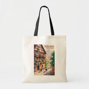 München Duitsland Beieren Illustratie Reizen Kunst Tote Bag