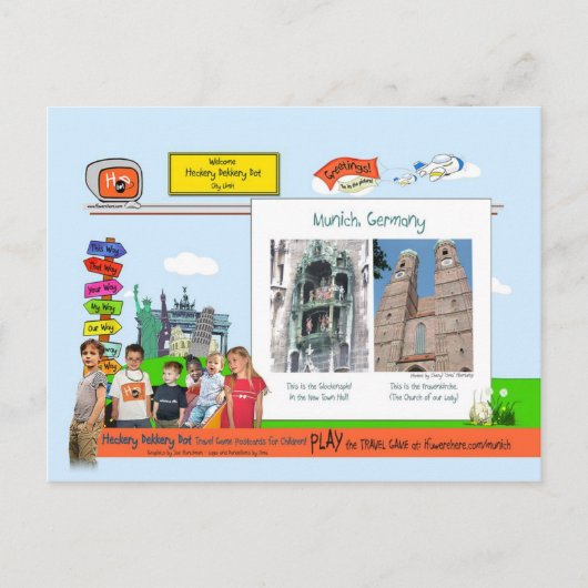 München, Duitsland Briefkaart (Voorkant)