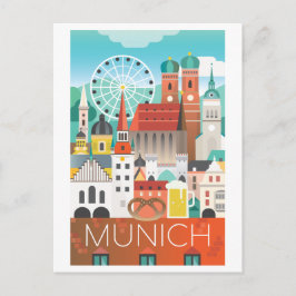München, Duitsland Briefkaart