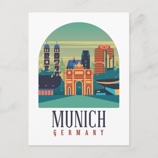 München Duitsland  Briefkaart (Voorkant)