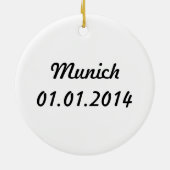 München, Duitsland Keramisch Ornament (Achterkant)