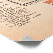  München Duitsland Map (1890) Poster (Hoek)