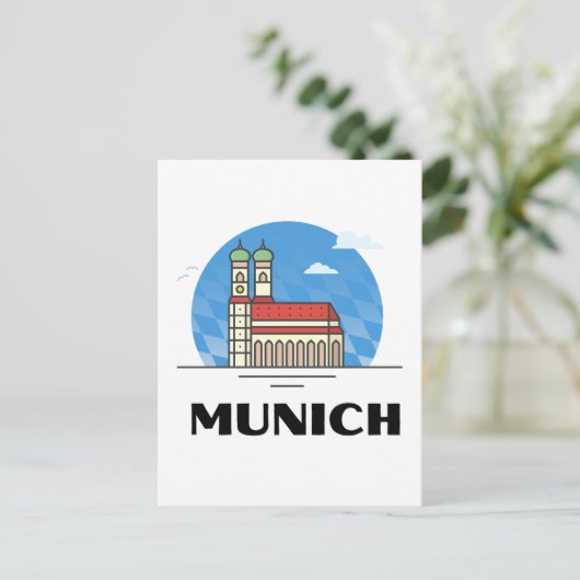 München Duitsland Reis Briefkaart (Staand voorkant)